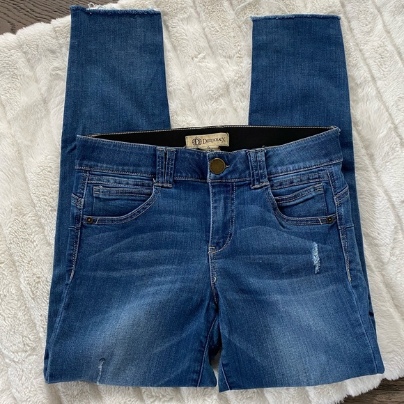 Democracy Denim - Democracy “Ab” Technology Distressed Ankle Jeans